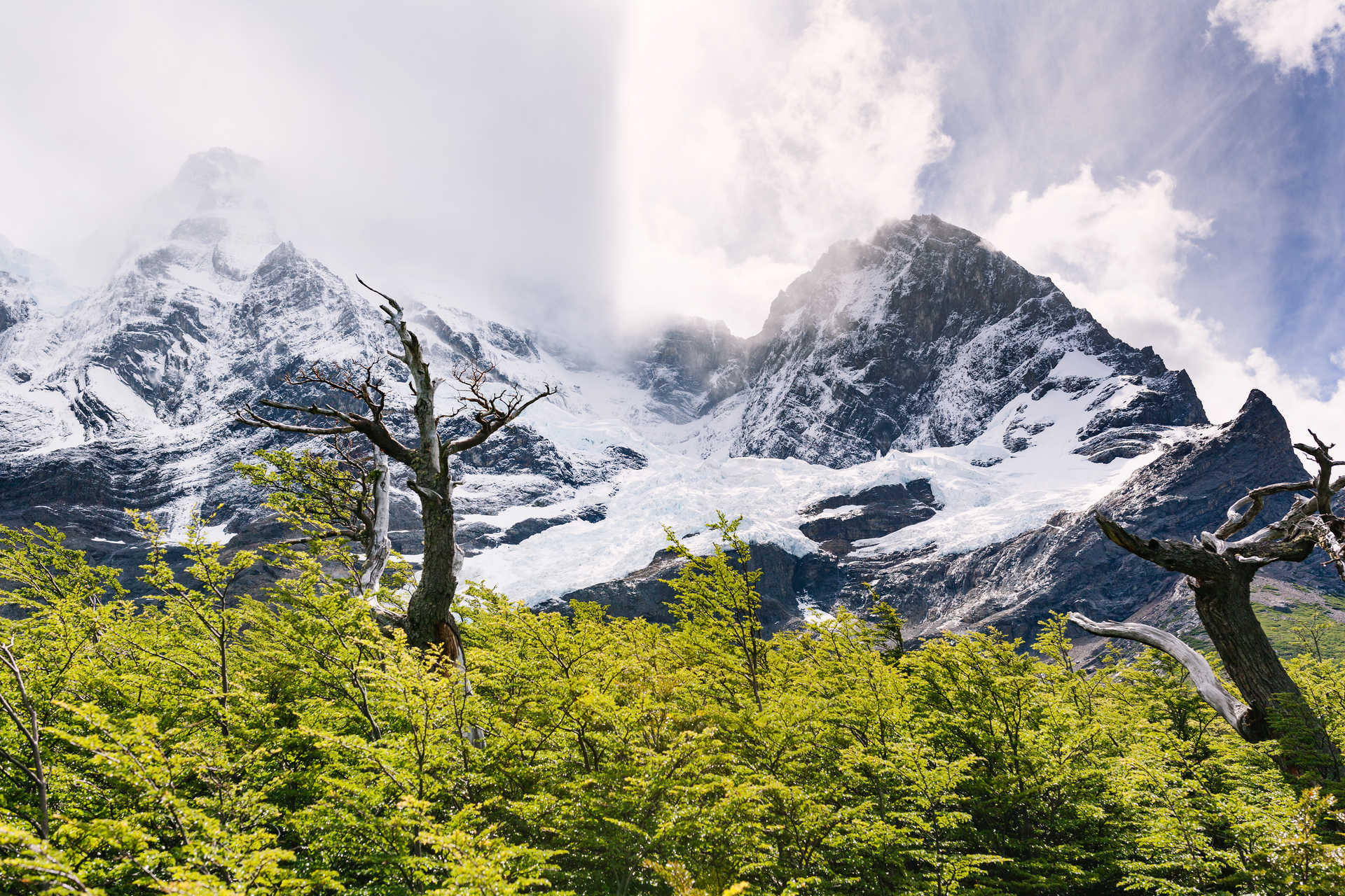 Rugged mountain landscape in Patagonia